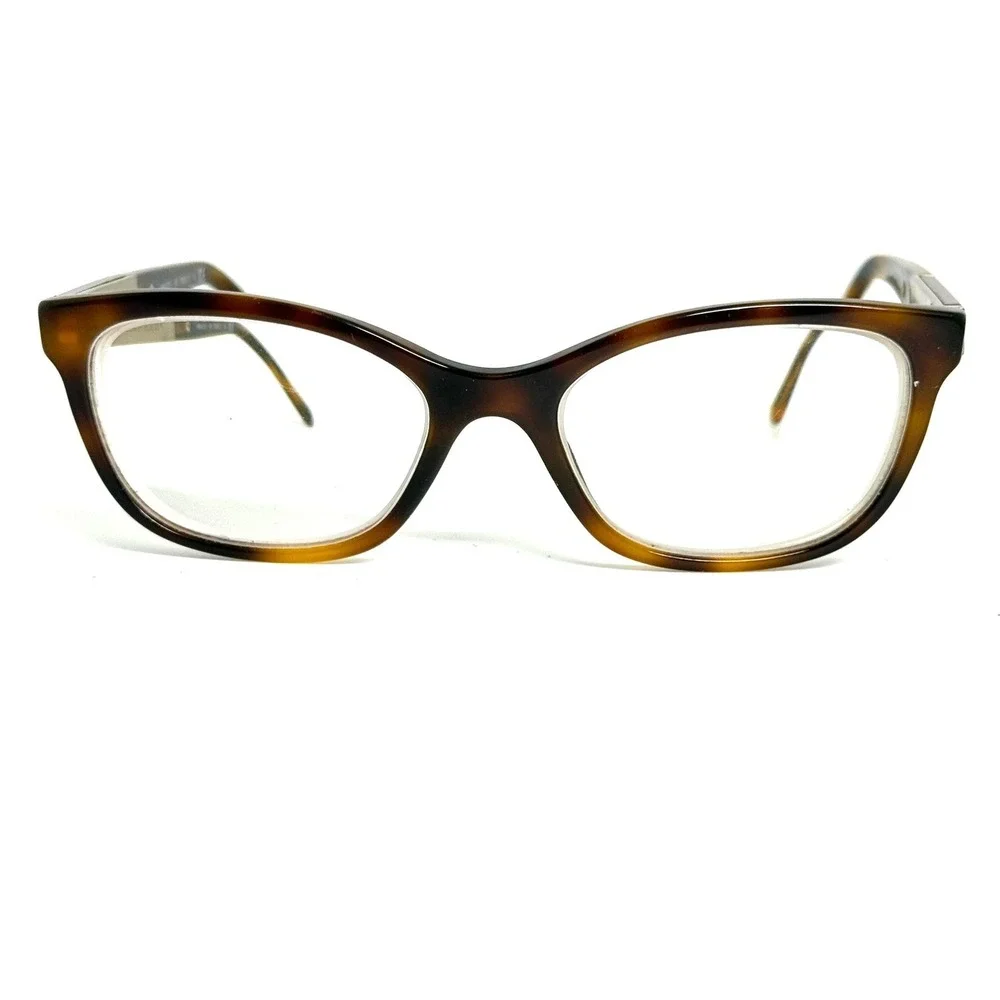 Burberry B 2232 3316 Dark Havana Tortoise Cat Eye Eyeglass Frame Italy 51-17-140
